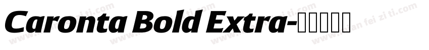Caronta Bold Extra字体转换